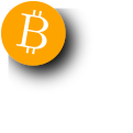 Bitcoin icon with shadow, generated using some custom PHP